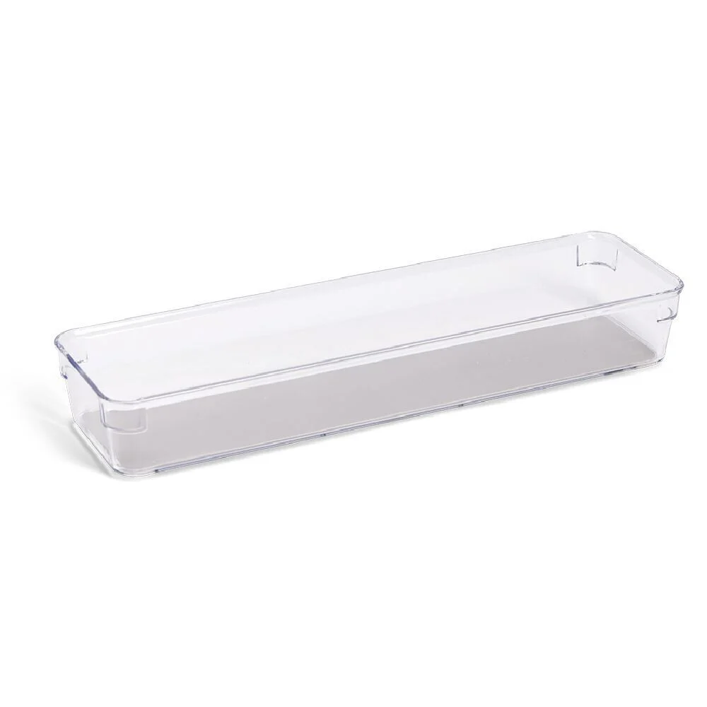 Organiseur de tiroir plastique transparent 32,5x10xH.4,6cm