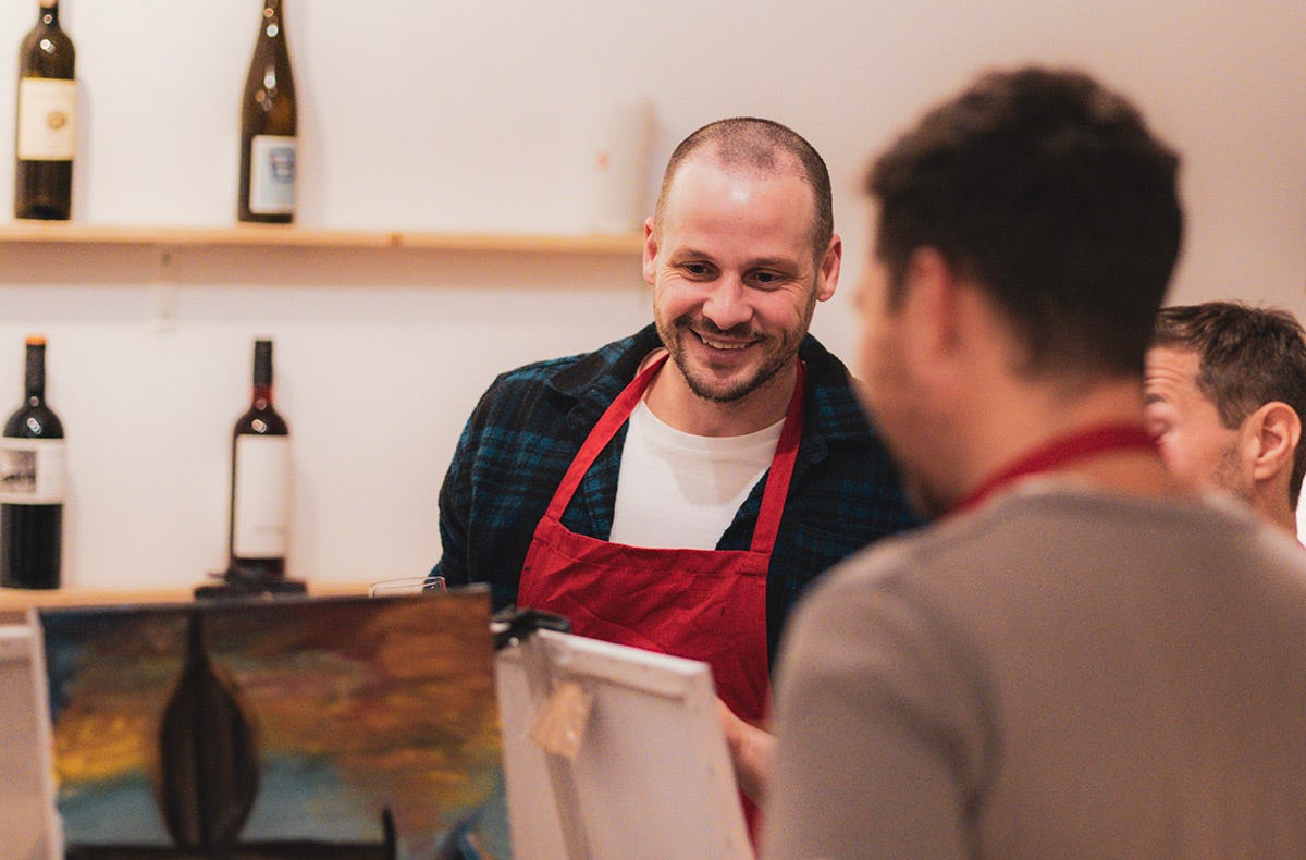 Aktmalerei München mit Weintasting