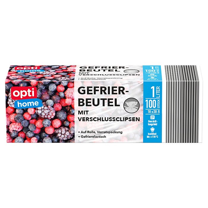OPTI HOME Gefrierbeutel 1/3/6 l