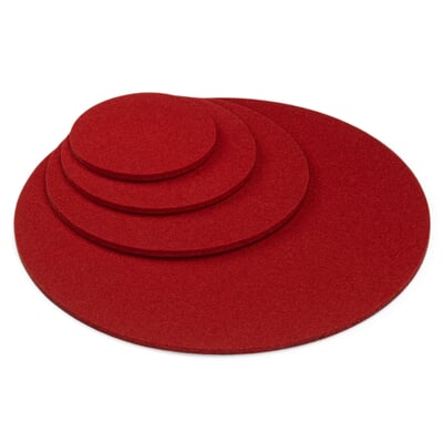 Untersetzer Filz, Rot, Ø 9 cm