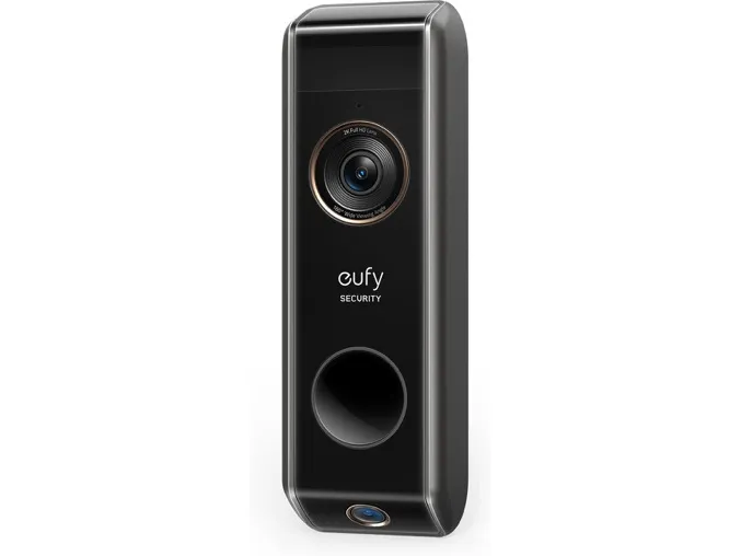 Eufy Video Doorbell Dual - Add-on - dørringeklokke - trådløs - 802.11b/g/n - sort