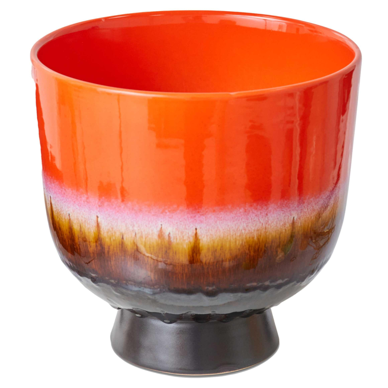 HKliving 70's Ceramic Retro bloempot Cherry Red