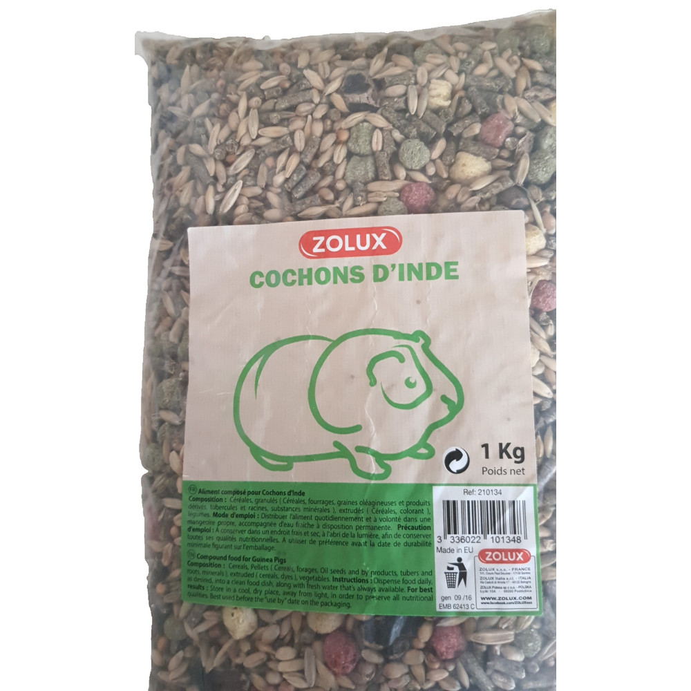 Aliment composé 1 kg pour cochons d'inde