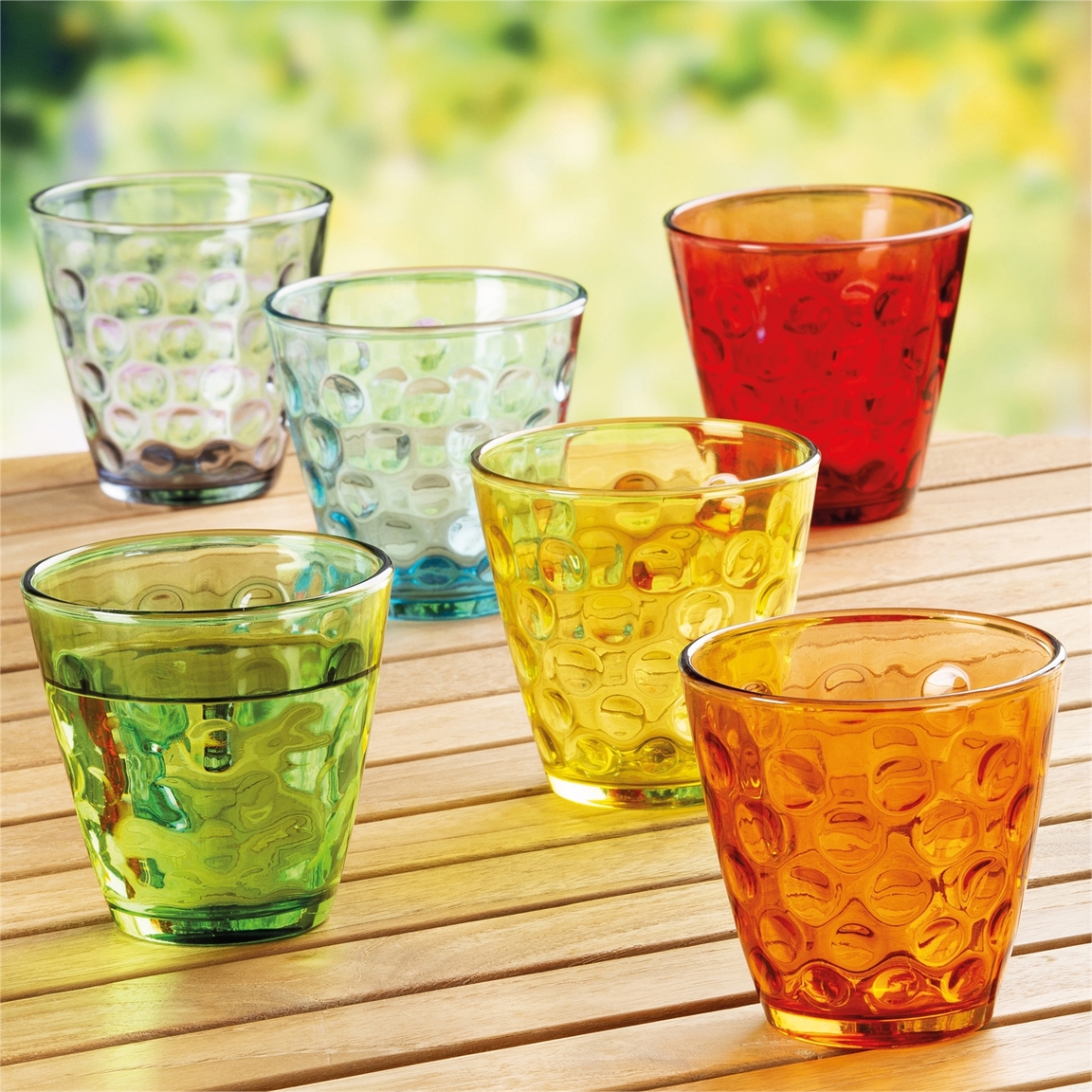 6 verres bulles
