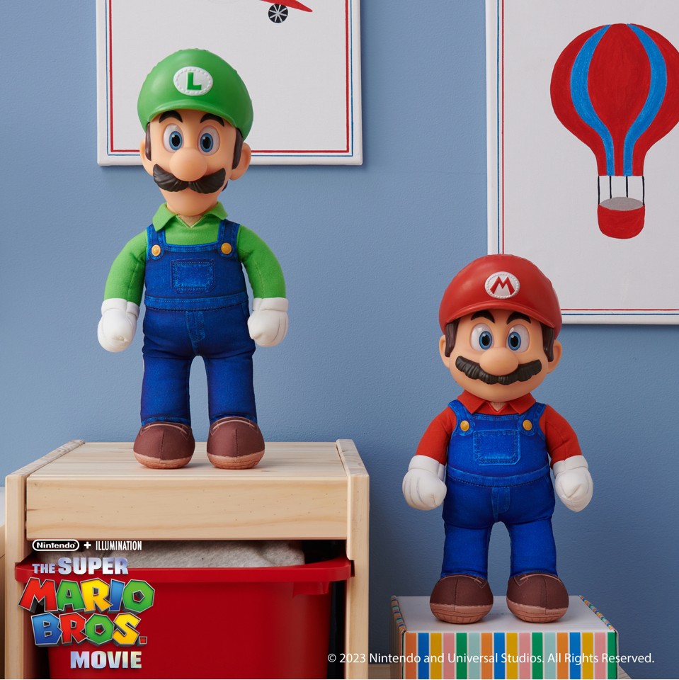 Super Mario Movie - Roto Bamse Luigi (38 cm)