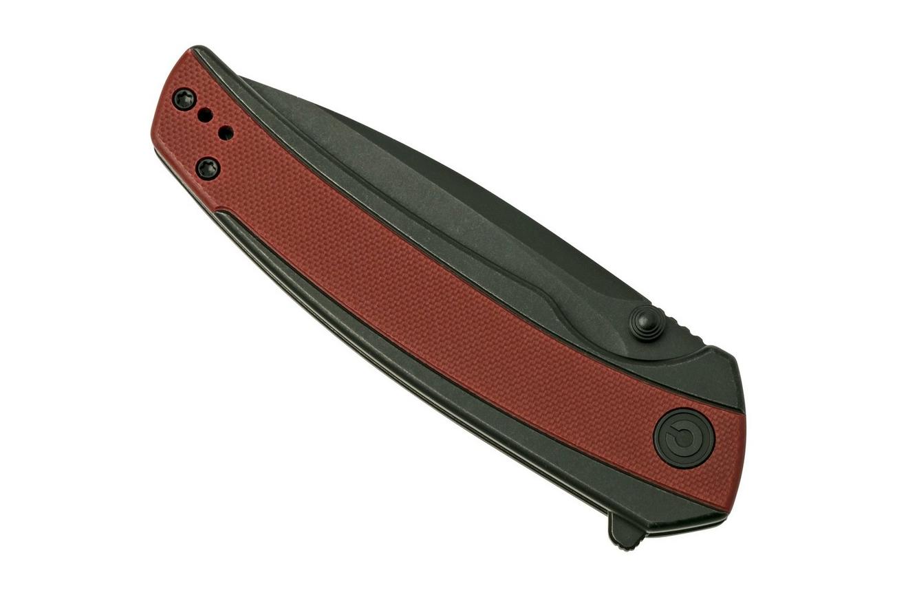 Civivi Teraxe C20036-1 Burgundy G10 Black Steel, zakmes
