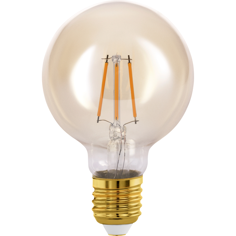 EGLO Leuchtmittel LED G80 connect.Z, E27, 2200K, 4.9W, amber