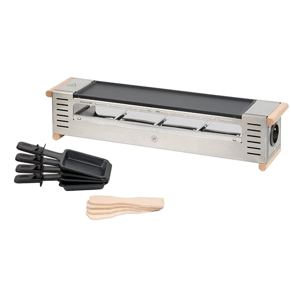 Appareil à raclette 4 poêlons 600 W Louis Tellier