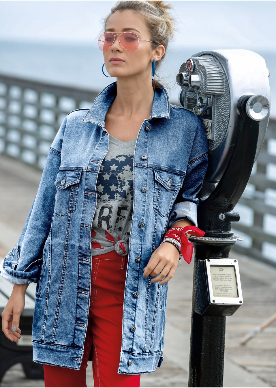 Veste en jean oversized