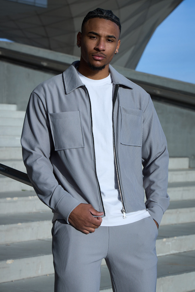 Ensemble 2 pièces veste + pantalon gris