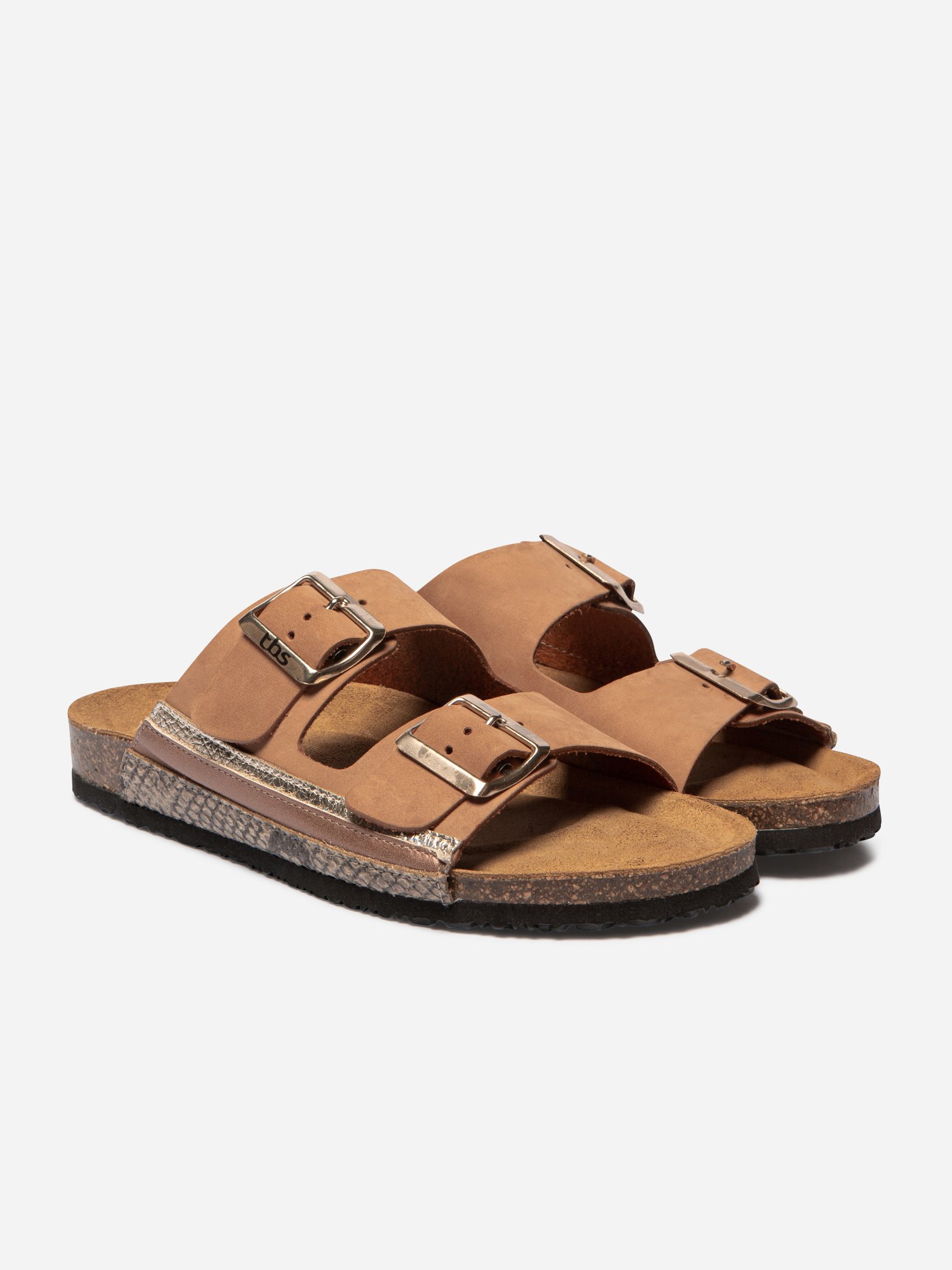 Mules Femme Confort Cuir Marron