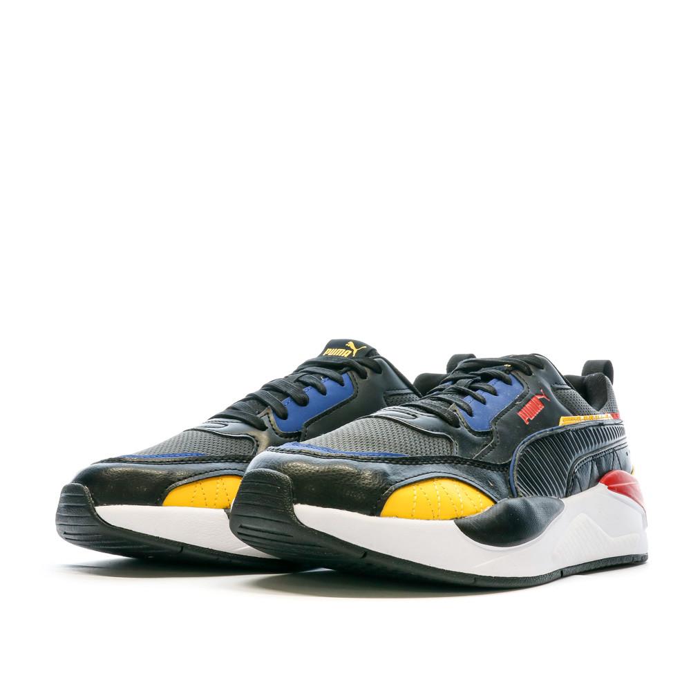 Puma Baskets Blanche/Noir/Jaune Homme Puma X-ray 2 Square