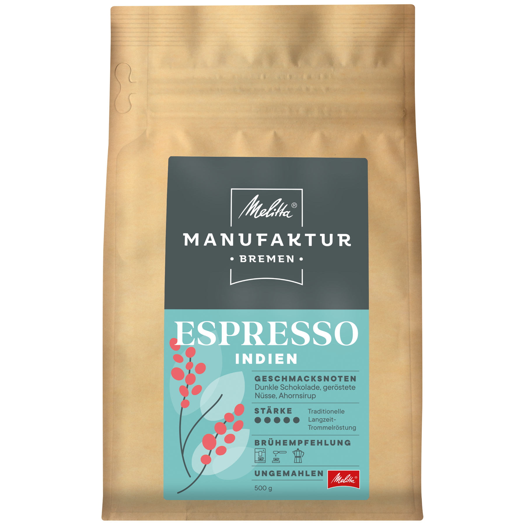 Melitta® Manufaktur-Kaffee Espresso|Kaffeebohnen 500g