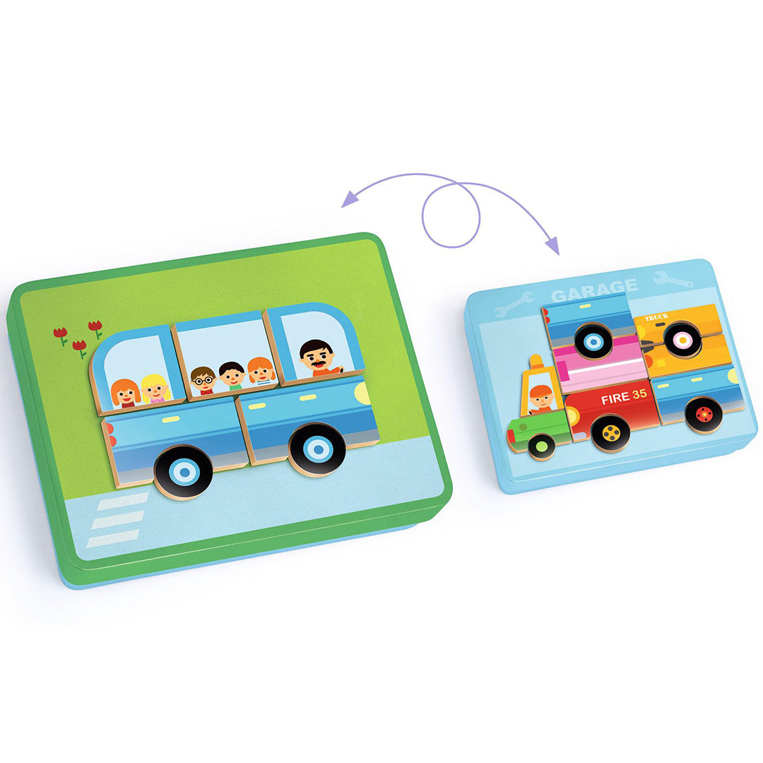 djeco magneetset inzebox vehicles - 36st