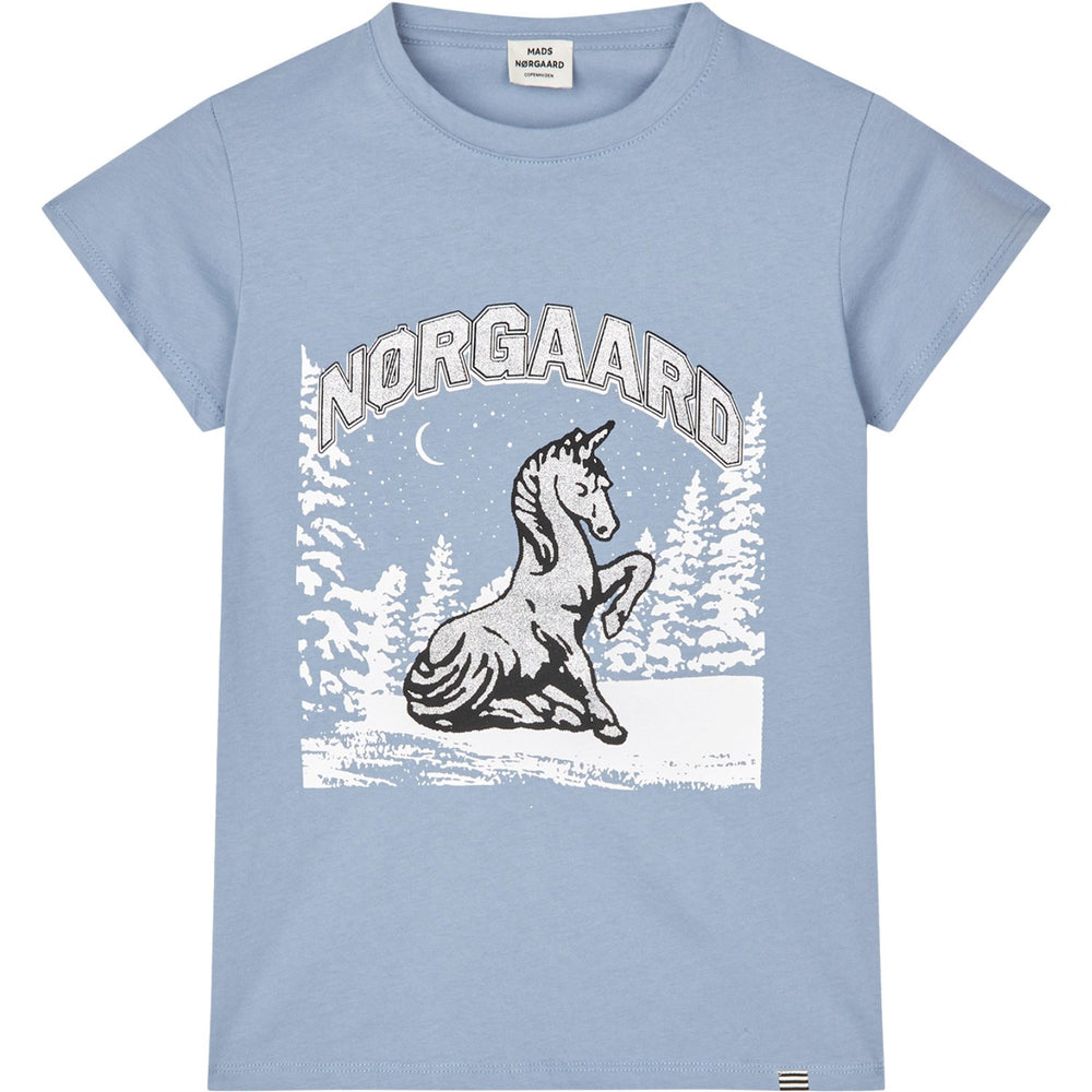 Køb Mads Nørgaard Faded Denim Single Bomuld Tuvina T-shirt