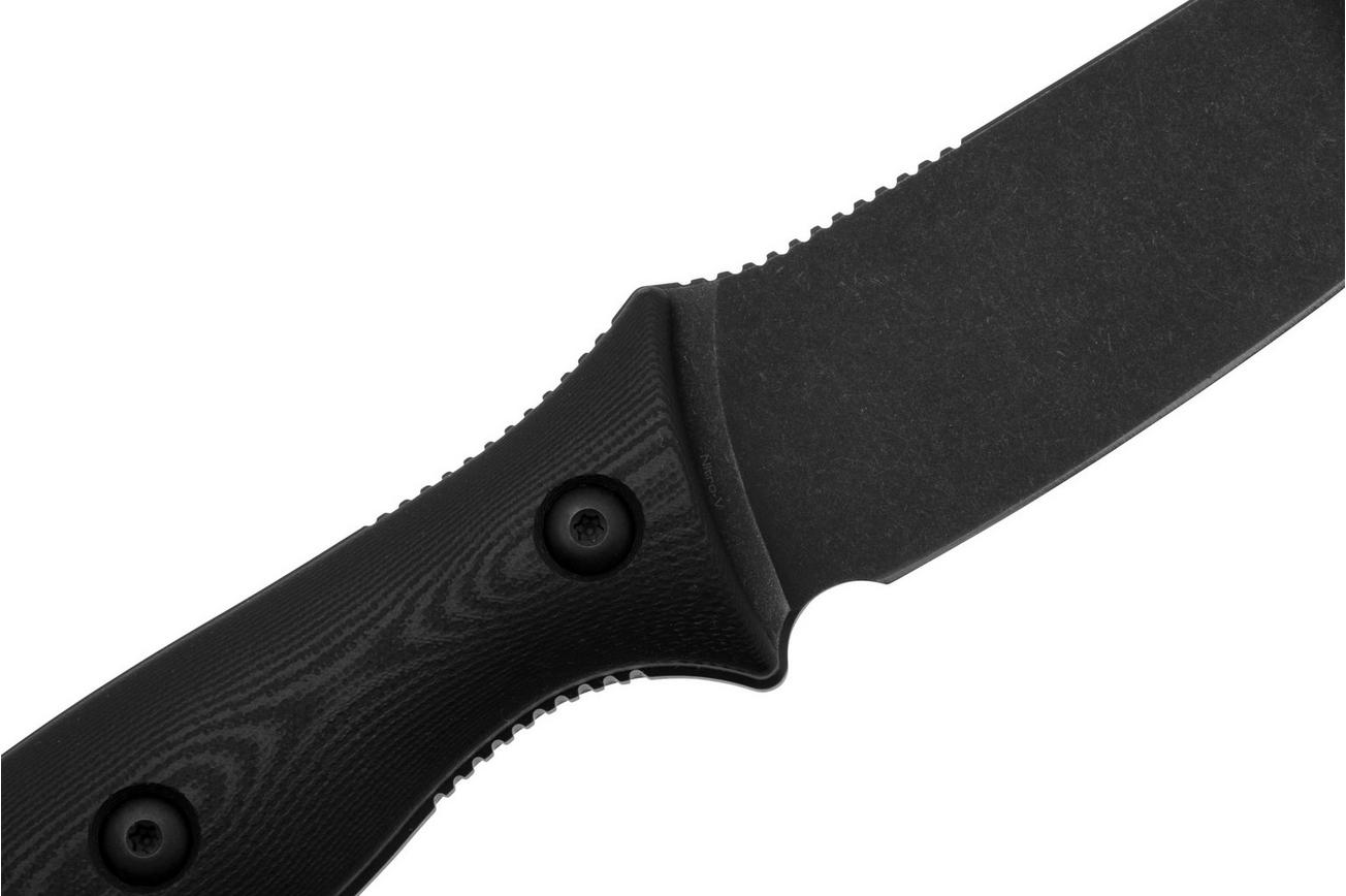 CIVIVI Stormridge C23041-1 Blackwashed Nitro-V, Black G10, vaststaand mes
