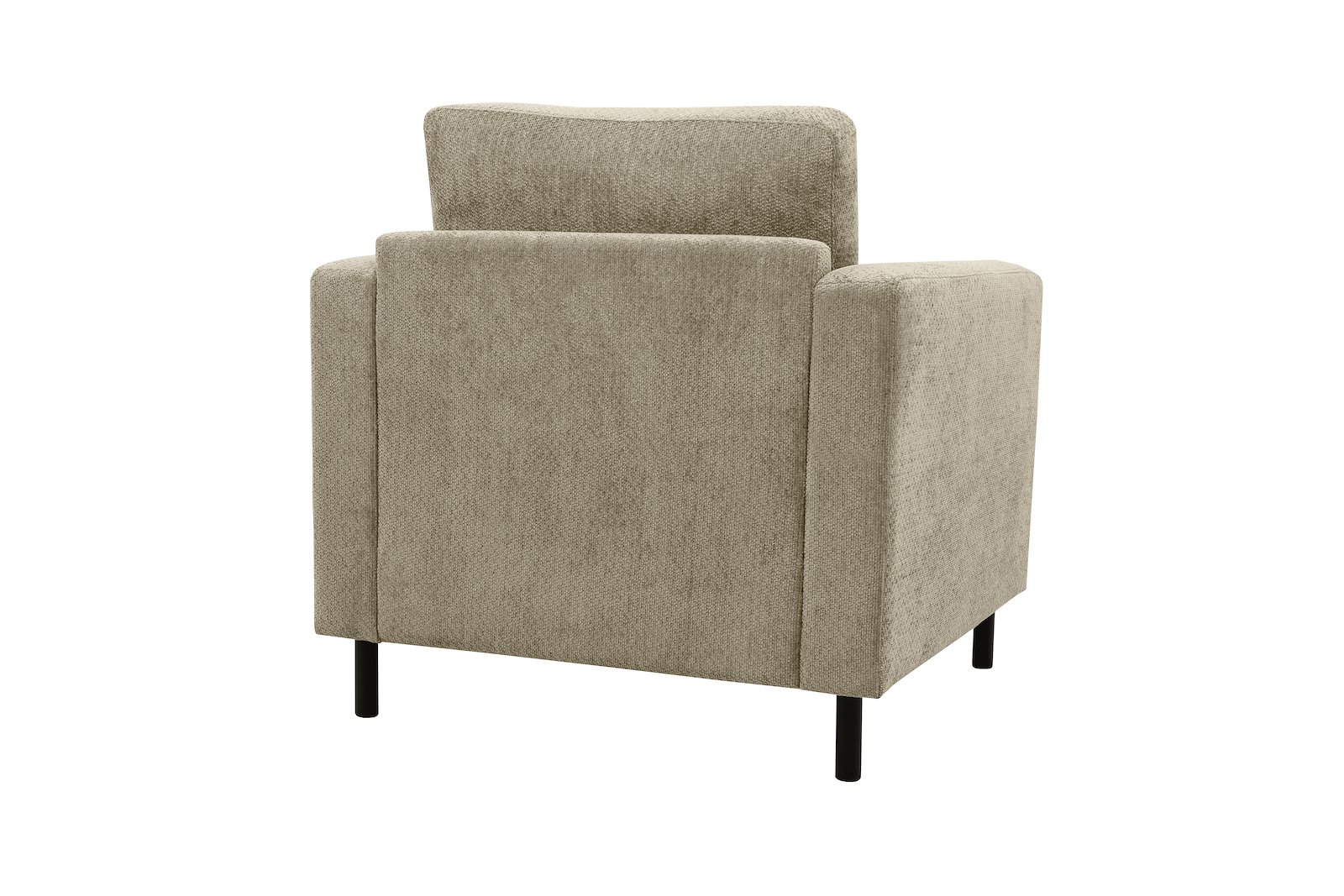 Viken hvilestol Tekstil Movie 3/3 Warm Grey. Arm B, Ben 1. Med duntopp