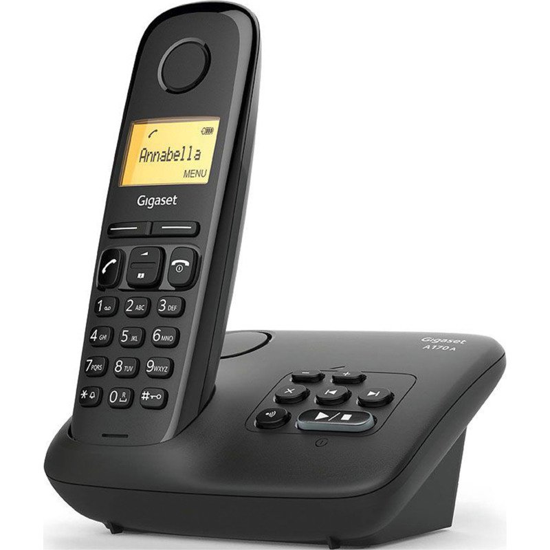 Téléphone répondeur sans fil Gigaset AL170A Noir