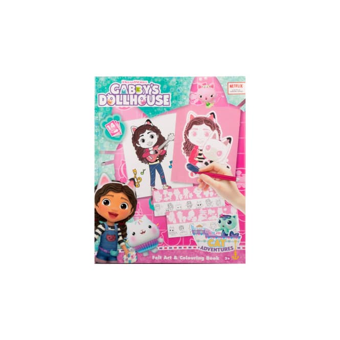 Gabby's Dollhouse - Malbuch - Filz & Malkunst