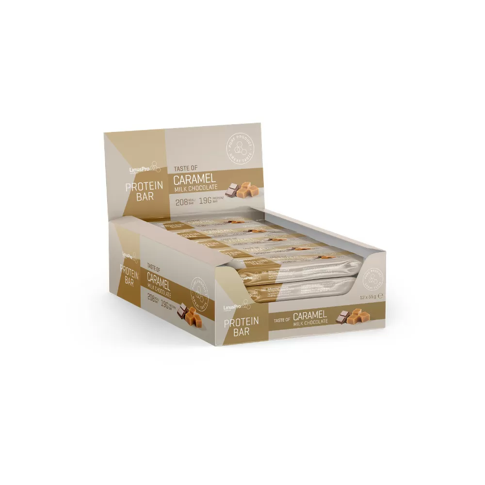 LinusPro Protein Bar Milk Chocolate / Caramel - 55 g.