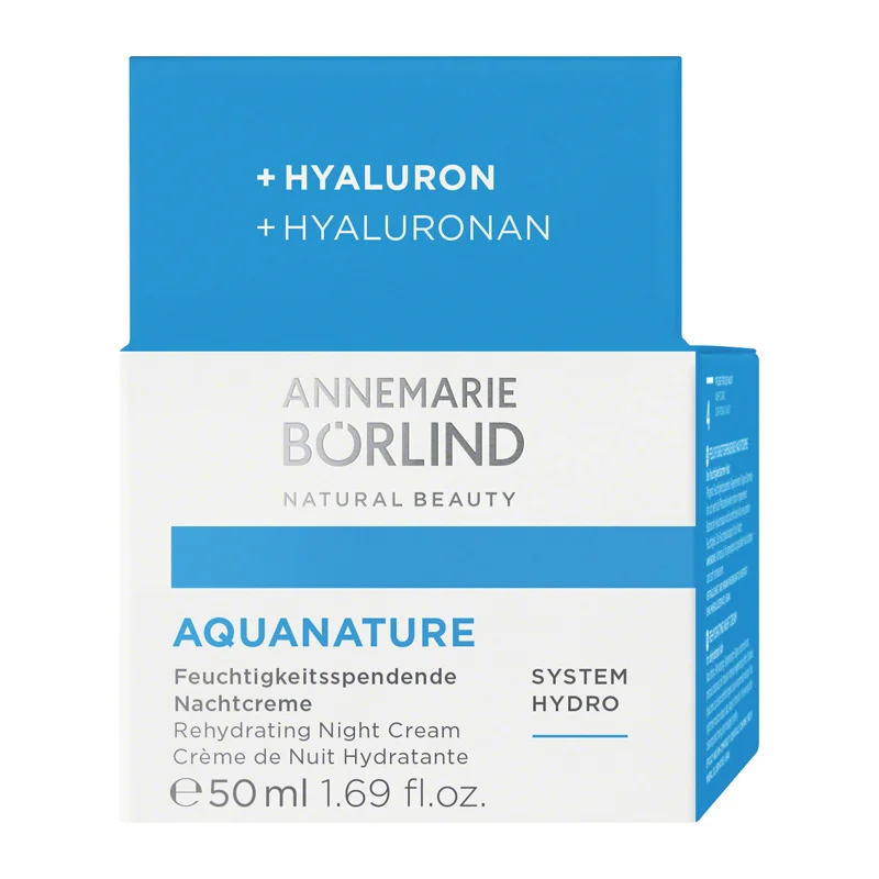 AQUANATURE, Feuchtigkeitsspendende Nachtcreme, 50ml