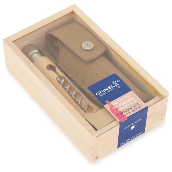 Opinel - No 10 mit Korkenzieher & Flaschenöffner - Couteau
