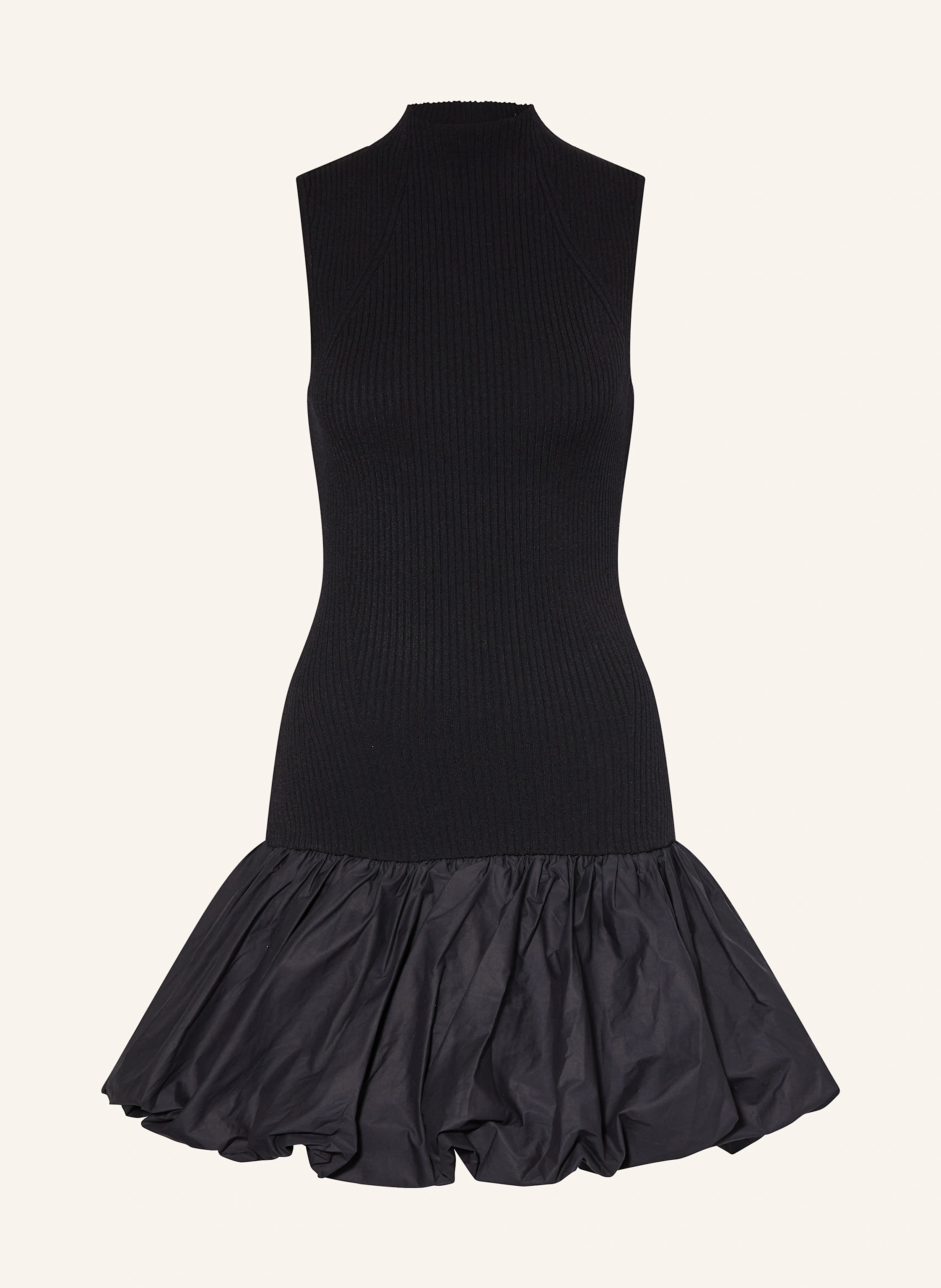 ROTATE Kleid im Materialmix