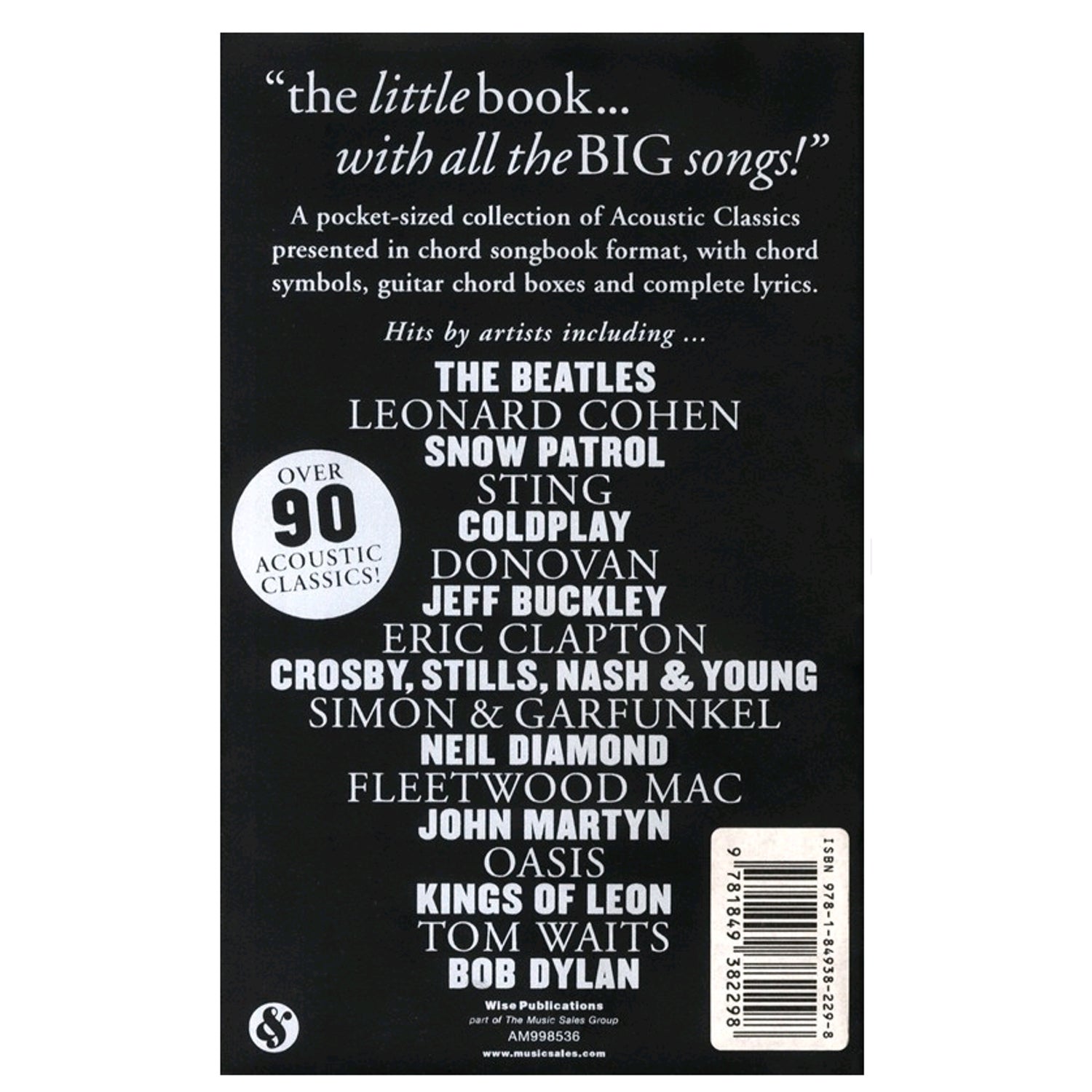 MusicSales The Little Black Songbook: Acoustic Classics