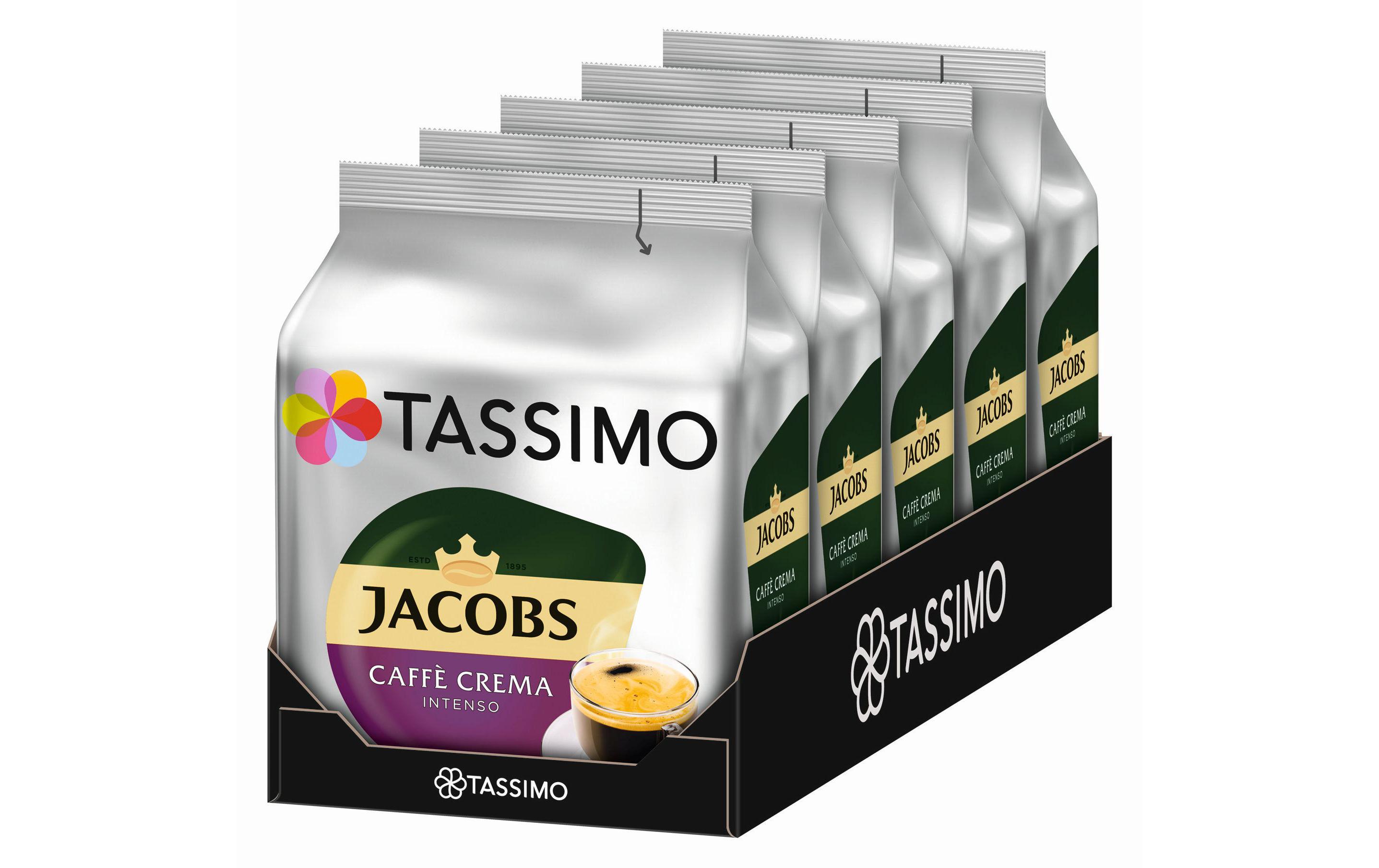 Kaffeekapseln T DISC Jacobs Caffé Crema Intenso 80 PortionenEinzeln verpackte Kaffeeportionen