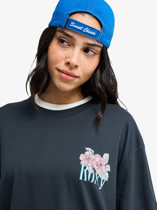 Talloversize Washed T-Shirt à manches courtes Noir Femme