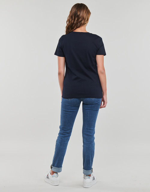 Tommy Hilfiger - REG MONOTYPE EMB C-NK SS - Marine