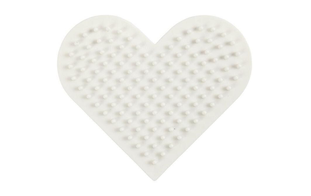 Bügelperlen Platten Nabbi Herz WeissSteckplatte für tolle Bastelperlen-Projekte