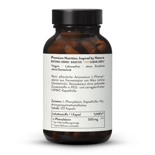 Sunday Natural Products  L-Phenylalanin 500 mgKapseln