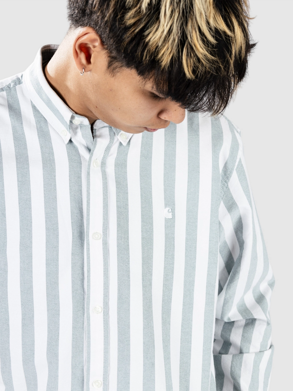 Carhartt WIP Dillion Shirt dillion stripe/chervil/w