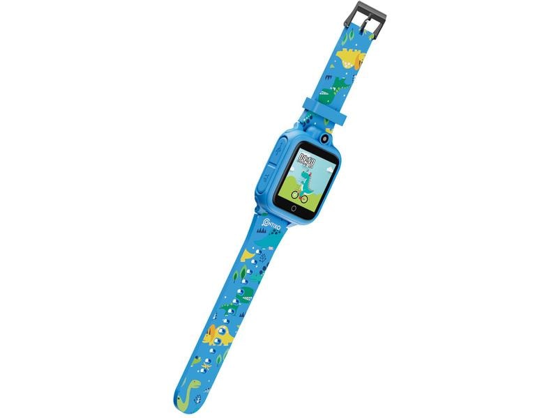 Contixo Smart Watch mit edukativen Spielen Blau (D/E/F/I) Funktionsreiche Kinder-Smartwatch