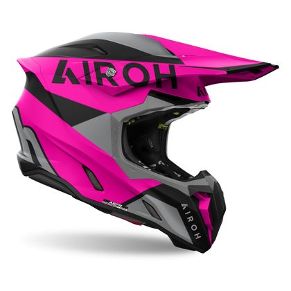 Casque cross Airoh TWIST 3 - KING 2024 - Rose / Blanc