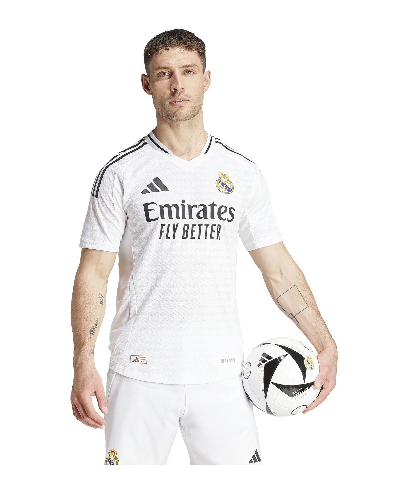 adidas Real Madrid Auth. Trikot Home 2024/2025 Weiss