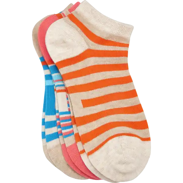 3er Pack Stripe coralle / blau Gr. 35 / 38