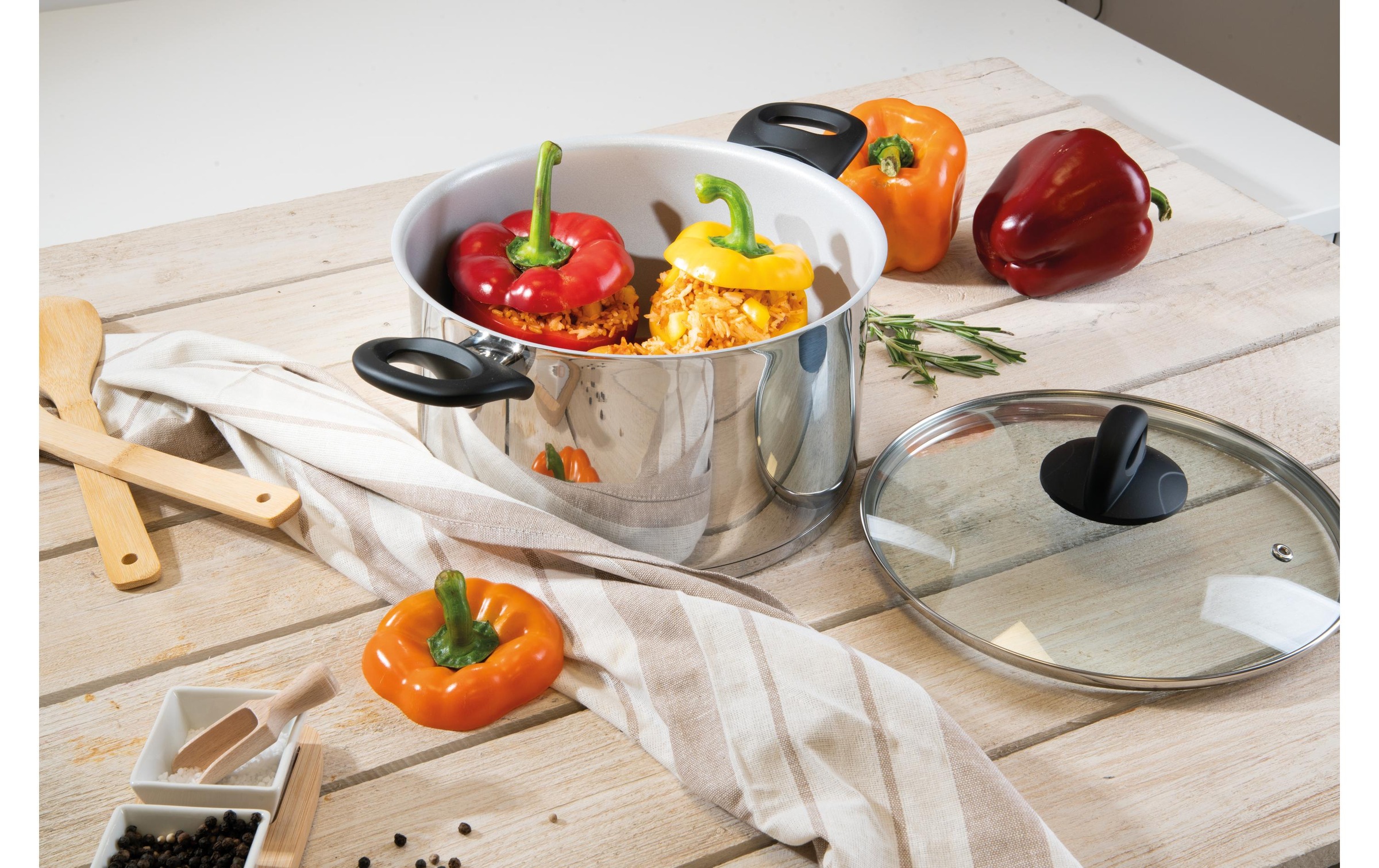 Genius Kochtopf »Set, 2-teilig 24 cm« Set,  Edelstahl
