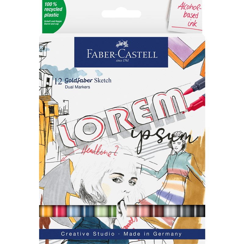 Faber-Castell<br>Tusser Sketch 12 stk.