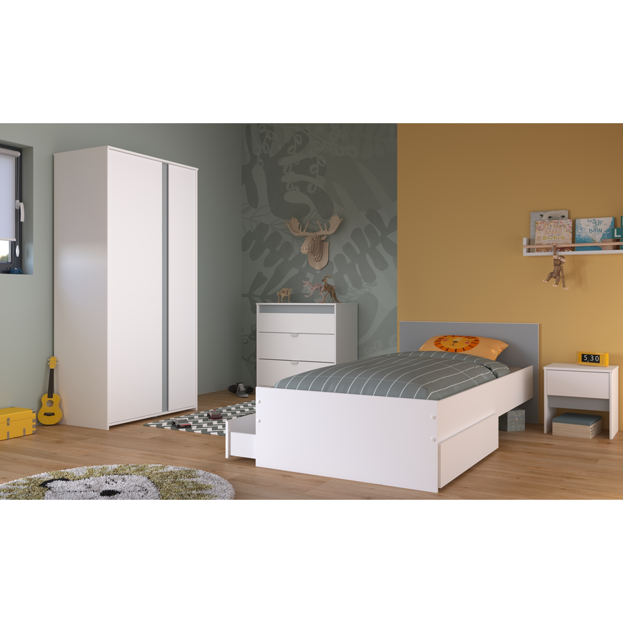 Parisot Kinderzimmer Set 5tlg Pirouette 22  Weiß Weiß