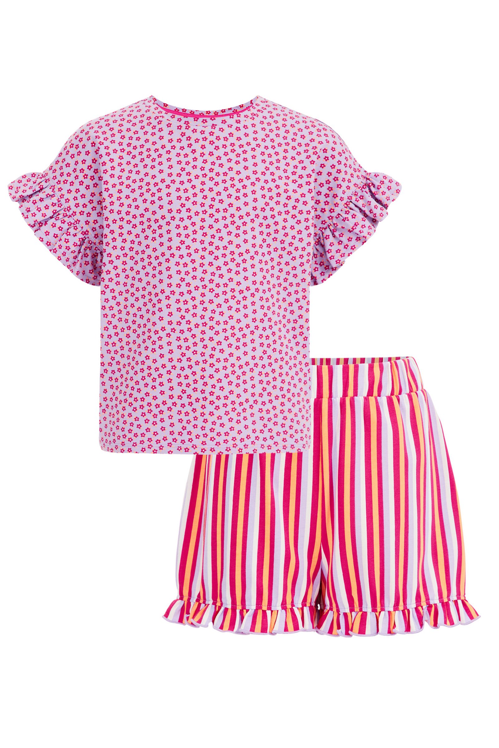 Meisjes pyjamaset met dessin WE Fashion Roze