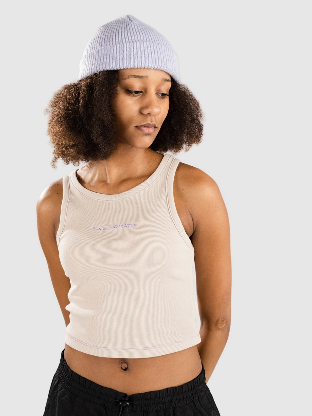 Blue Tomato Rib Tank Top sand