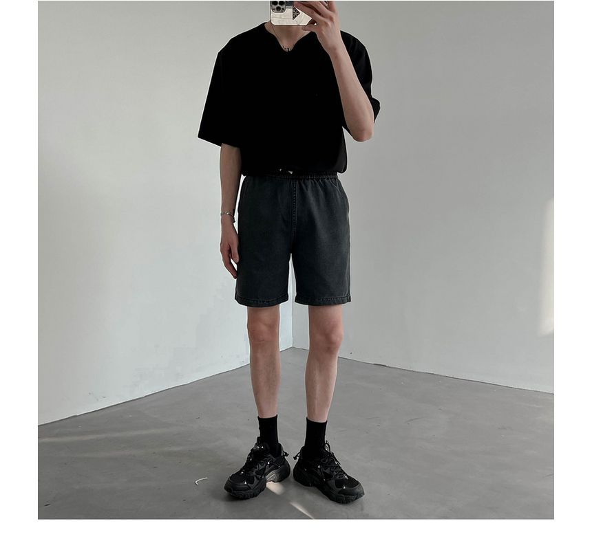 Remeefa - Denim Shorts met Trekkoord