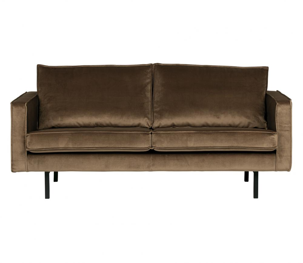 BePureHome 2,5-zitsbank Rodeo velvet Rodeo bank 2,5-zits velvet Taupe