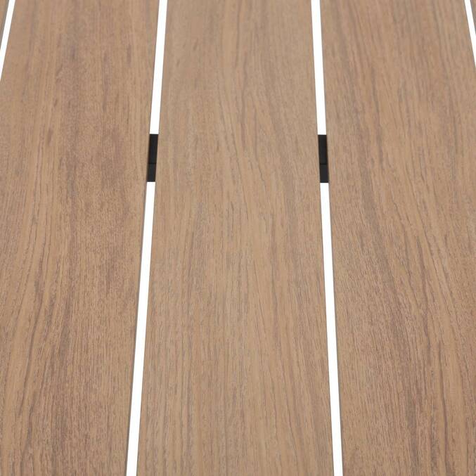 Table de jardin EVASION Effet bois Honey / Graphite