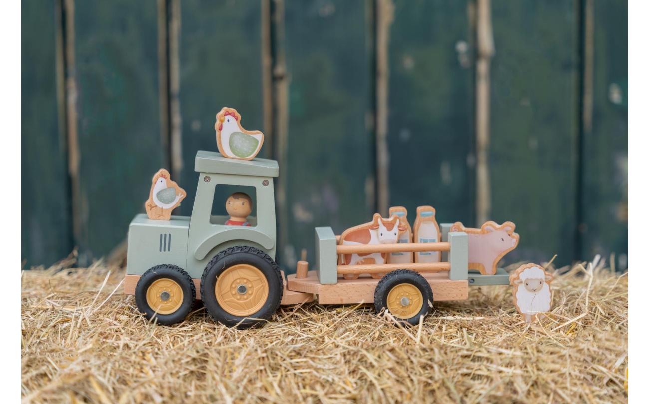 Little Dutch - Little Farm Tractor met trailer
