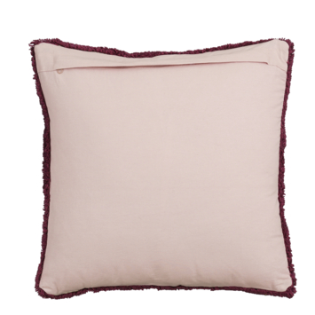 Sierkussen hart donker roze - l45xb45xh10cm