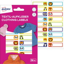 AVERY Étiquette pour textile, 13 x 45 mm, motifs