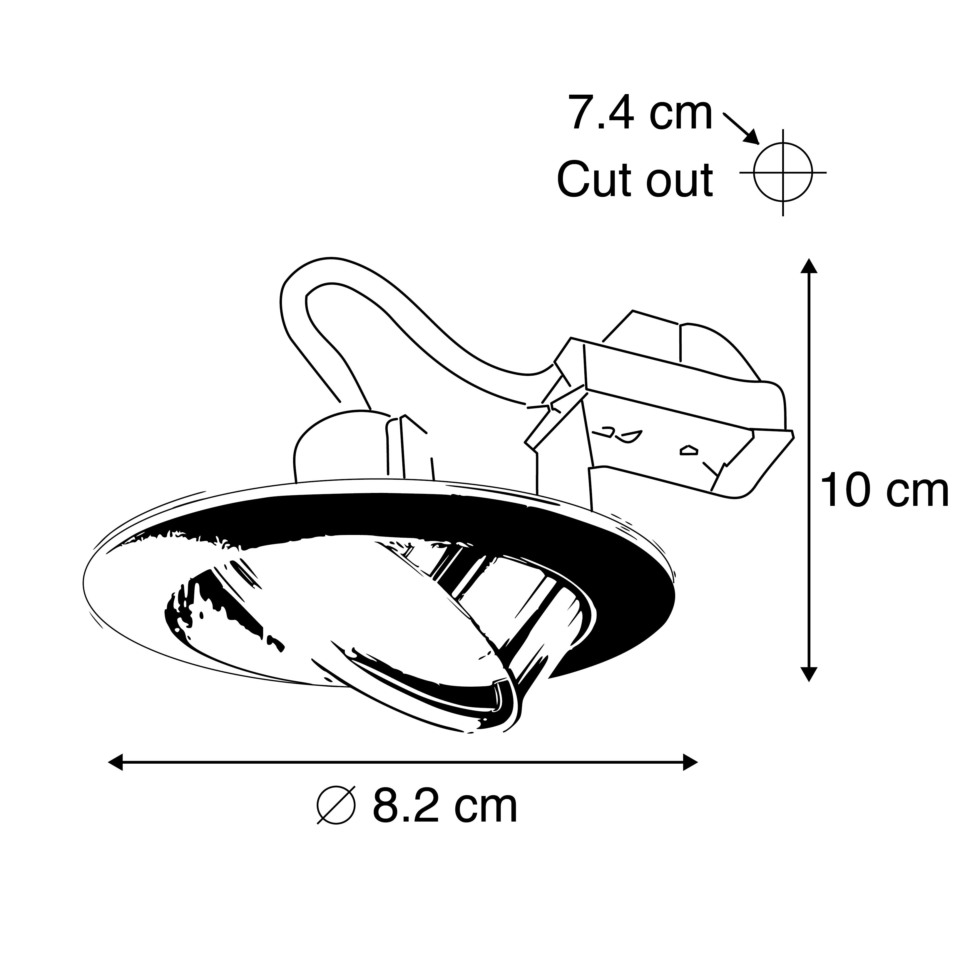 Moderne inbouwspot staal kantelbaar - Edu